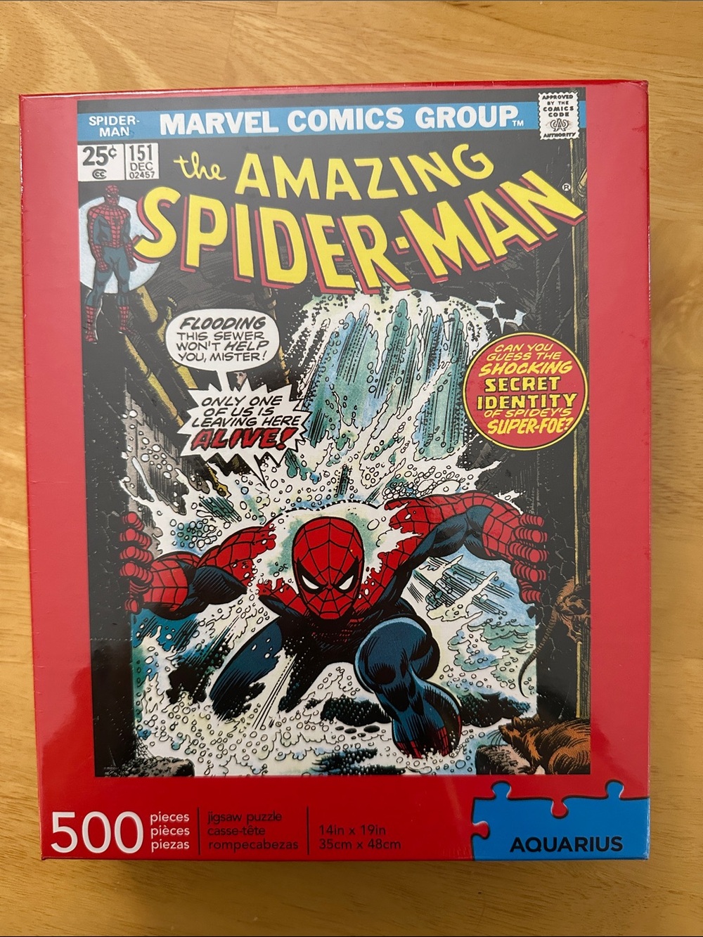 Marvel Spider-Man Jigsaw Puzzle – 500pc, NWT